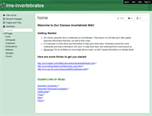 Tablet Screenshot of lms-invertebrates.wikispaces.com