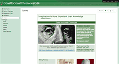 Desktop Screenshot of coasttocoastchroniclesed4.wikispaces.com