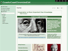 Tablet Screenshot of coasttocoastchroniclesed4.wikispaces.com