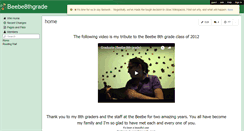 Desktop Screenshot of beebe8thgrade.wikispaces.com