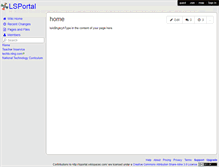 Tablet Screenshot of lsportal.wikispaces.com