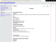 Tablet Screenshot of amigospanama.wikispaces.com