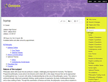 Tablet Screenshot of geopax.wikispaces.com