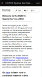 Mobile Screenshot of hcss-wiki.wikispaces.com