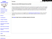 Tablet Screenshot of hcss-wiki.wikispaces.com