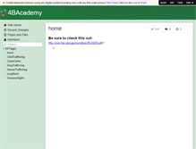 Tablet Screenshot of 4bacademy.wikispaces.com