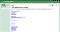 Desktop Screenshot of lacscomputerlit.wikispaces.com