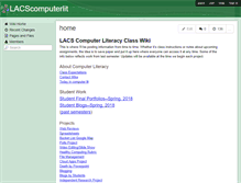 Tablet Screenshot of lacscomputerlit.wikispaces.com