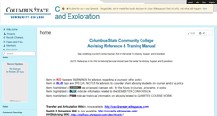 Desktop Screenshot of cscc-advising-services.wikispaces.com