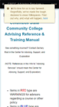 Mobile Screenshot of cscc-advising-services.wikispaces.com