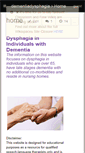 Mobile Screenshot of dysphagia-and-dementia.wikispaces.com