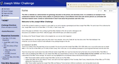 Desktop Screenshot of josephmillerchallenge.wikispaces.com