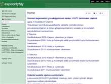 Tablet Screenshot of espoonlyhty.wikispaces.com