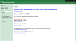 Desktop Screenshot of knowyouknow.wikispaces.com