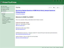 Tablet Screenshot of knowyouknow.wikispaces.com