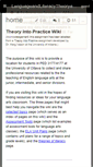 Mobile Screenshot of languageandliteracytheoryandpractice.wikispaces.com