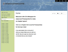 Tablet Screenshot of delano-powerpoints.wikispaces.com