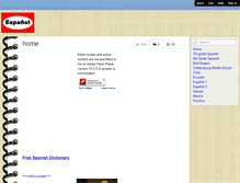 Tablet Screenshot of espanolchildersburg.wikispaces.com
