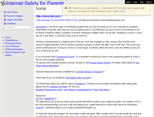Tablet Screenshot of internetsafetyparents.wikispaces.com