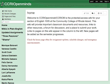 Tablet Screenshot of ccriopenminds.wikispaces.com