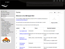 Tablet Screenshot of isbdigital.wikispaces.com
