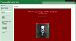Desktop Screenshot of edgarallanpoeproject.wikispaces.com