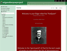 Tablet Screenshot of edgarallanpoeproject.wikispaces.com