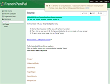 Tablet Screenshot of frenchpenpal.wikispaces.com