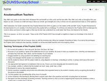 Tablet Screenshot of dunssundayschool.wikispaces.com