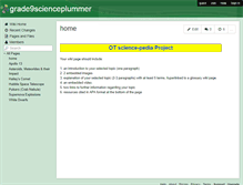 Tablet Screenshot of grade9scienceplummer.wikispaces.com