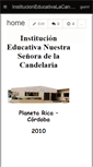 Mobile Screenshot of institucioneducativalacandelaria.wikispaces.com