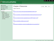 Tablet Screenshot of gilmorelabsafety.wikispaces.com