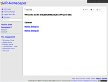 Tablet Screenshot of ir-newspaper.wikispaces.com