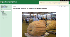 Desktop Screenshot of giantpumpkinprimer.wikispaces.com