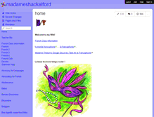 Tablet Screenshot of madameshackelford.wikispaces.com