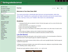 Tablet Screenshot of faintegratedscience.wikispaces.com