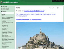 Tablet Screenshot of lewikidemonsieur.wikispaces.com