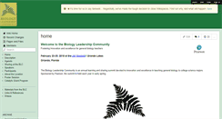 Desktop Screenshot of biologyleadershipconference.wikispaces.com