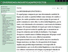 Tablet Screenshot of diversidadlinguisticasproyecto6.wikispaces.com