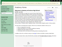 Tablet Screenshot of cordovaanatomy.wikispaces.com