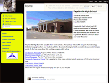 Tablet Screenshot of fayettevillehighschool.wikispaces.com