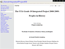 Tablet Screenshot of lilianaintegratedproject09.wikispaces.com