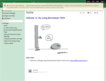 Tablet Screenshot of livingenvironmentsaccone.wikispaces.com