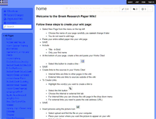 Tablet Screenshot of greekresearch.wikispaces.com