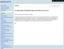 Tablet Screenshot of edci815.wikispaces.com