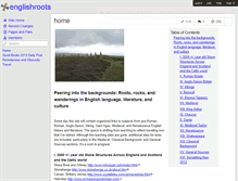 Tablet Screenshot of englishroots.wikispaces.com