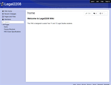 Tablet Screenshot of legal2208.wikispaces.com