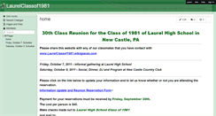Desktop Screenshot of laurelclassof1981.wikispaces.com