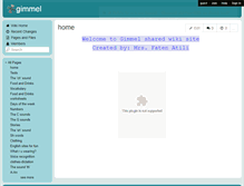 Tablet Screenshot of gimmel.wikispaces.com