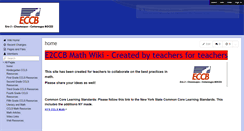 Desktop Screenshot of e2ccbmath.wikispaces.com